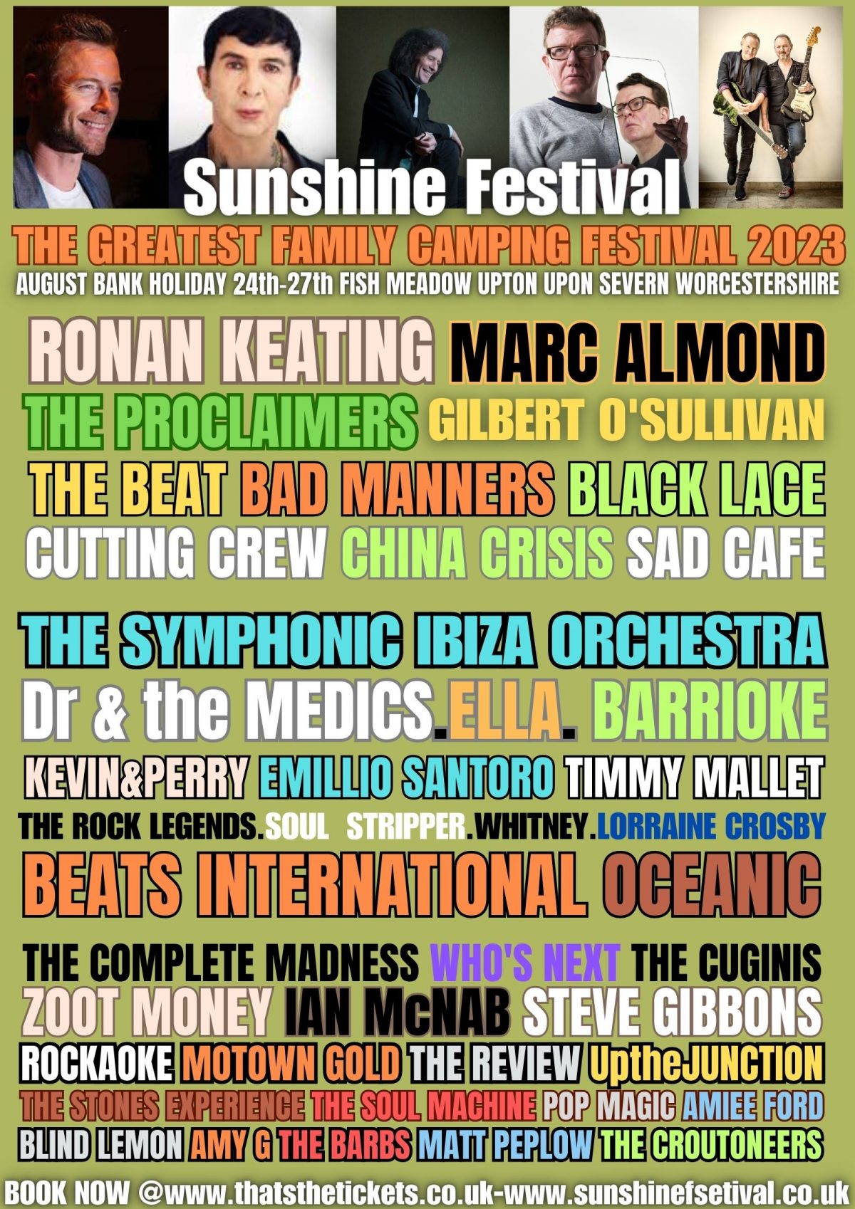 Lineup Sunshine Music Festival